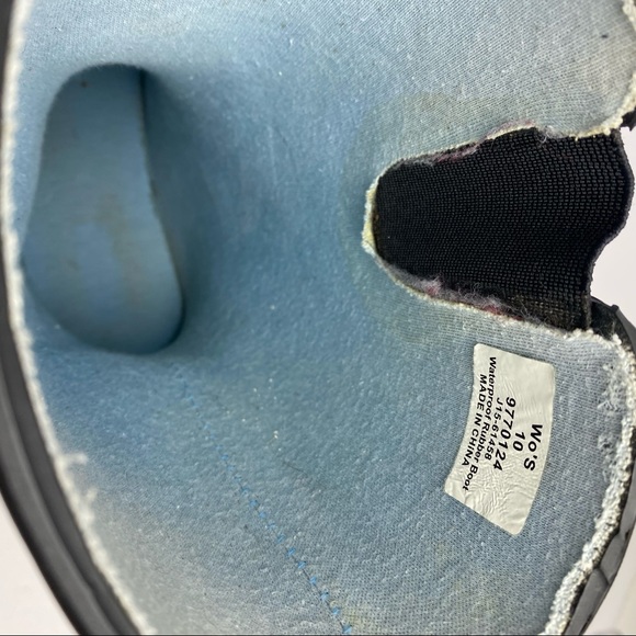 Sperry Black Mid Calf Rain Boots - Picture 5 of 6